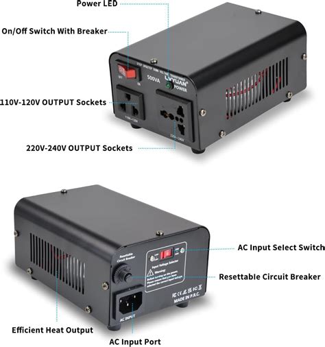 LVYUAN Voltage Transformer Converter 500 Watt Step India | Ubuy