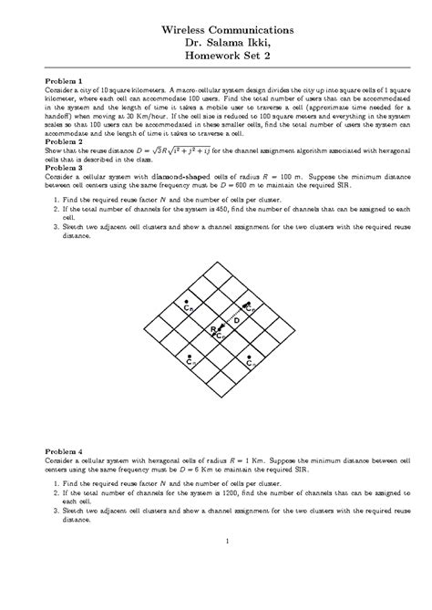 HW2 2016 - Wireless Communications Dr. Salama Ikki, Homework Set 2 ...