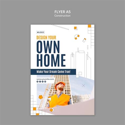 Construction business template | Free PSD