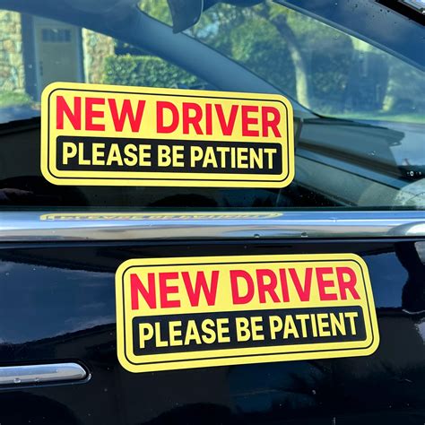 Amazon.com - Stickios Non-Magnetic New Driver Stickers - Removable New ...