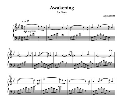 Image result for Awakening Piano Tutorial
