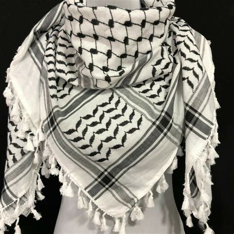 Authentic Palestinian Keffiyeh Shemagh Arab Scarf India | Ubuy