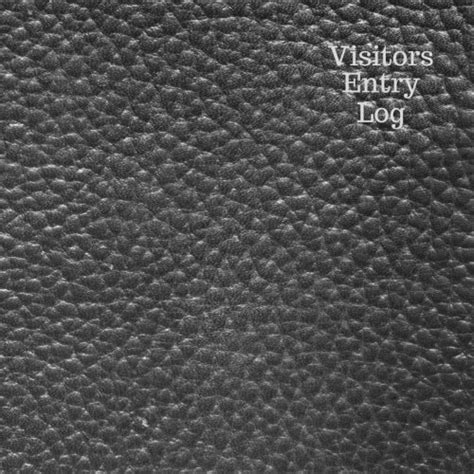 Buy Visitors Entry Log: Grey Leather Large Design Visitor Log Book ...