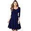 Buy ILLI LONDON Women's A-Line Knee Length Dress (IL D-307,324,401,402 ...