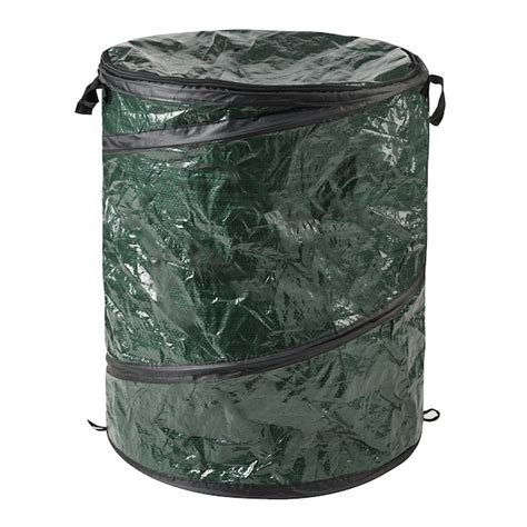 Leisure Sports 44-Gallon Green Plastic Outdoor Lidless Trash Can ...