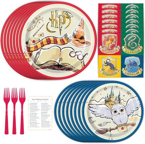 Amazon.com: Unique Harry Potter Dinnerware Party Bundle for 16 Guests ...