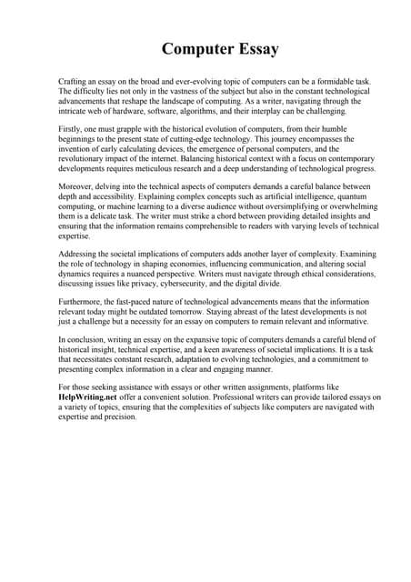 Computer Technology Essay 的图像结果