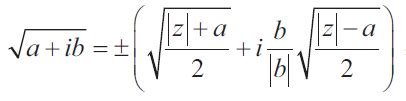 Image result for Finding Square Root of Complex Number