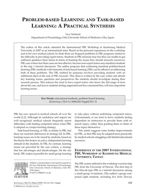 Image result for Problem Based Learning Task