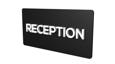 Reception Signboard | Reception Counter Sign Board | Reception Name Plate
