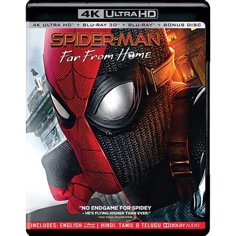 Spider-Man: Far from Home (4K UHD + Blu-ray 3D + Blu-ray + Bonus Disc ...
