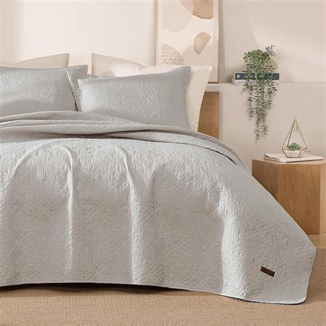 Amazon.com: BED TRIP Queen Quilt Bedding Set, 3 Beige Quilt Queen Size ...