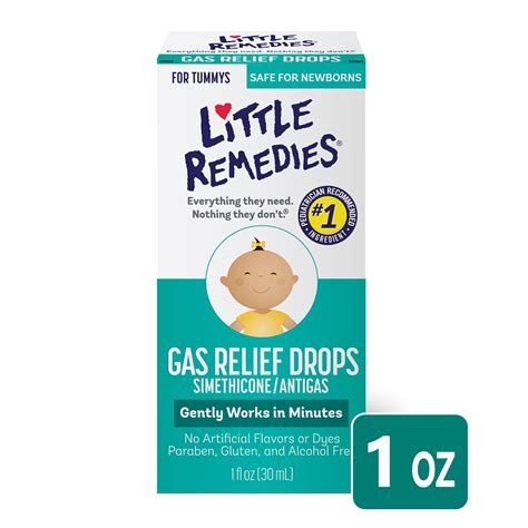 Little Remedies Gas Relief Drops, Natural Berry Flavor, Safe For ...