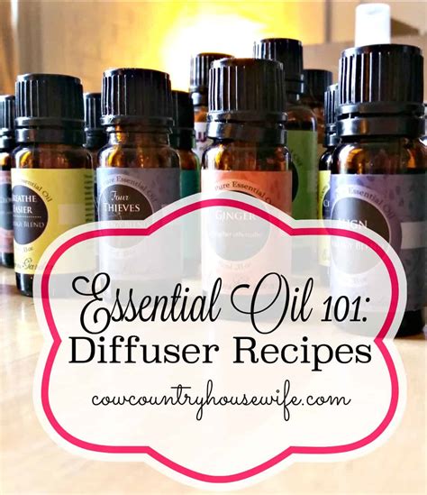 Essential Oil Diffuser Recipes