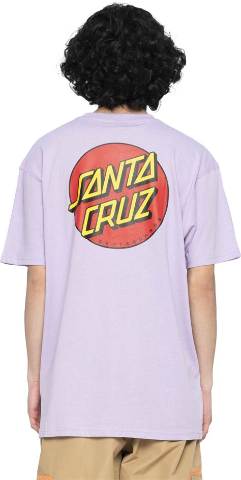 Santa Cruz Classic Dot Chest T-Shirt Digital Lavender T-shirts : Snowleader