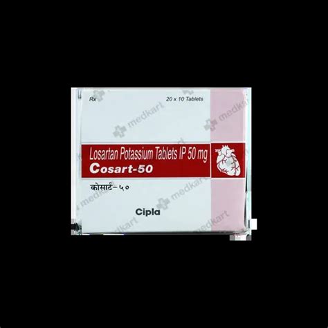 COSART 50MG TABLET 10'S Price, Uses, Side Effects & Substitutes | Medkart