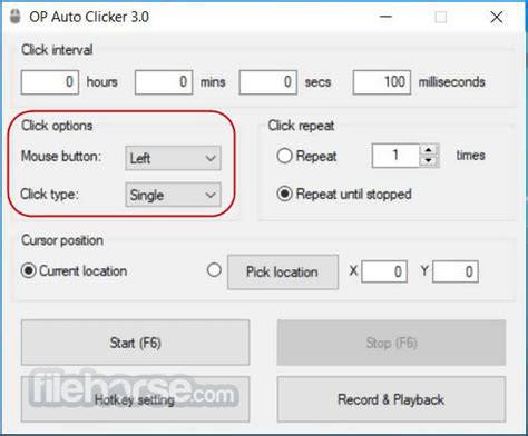 Image result for How to Set the Auto Clicker Setting