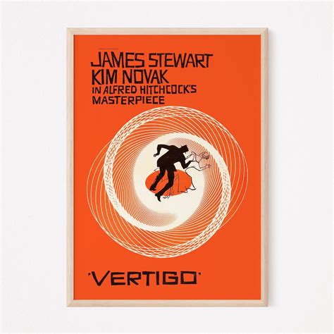 VERTIGO MOVIE POSTER, Alfred Hitchcock Poster, Vintage Vertigo Poster ...