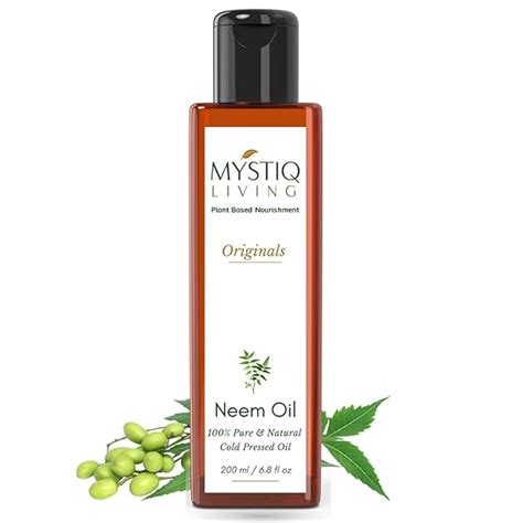 Buy Mystiq Living Neem Oil for Hair & Skin, Removes Dandruff, Hair ...
