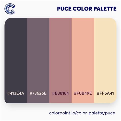 Stunning Puce Color Palette
