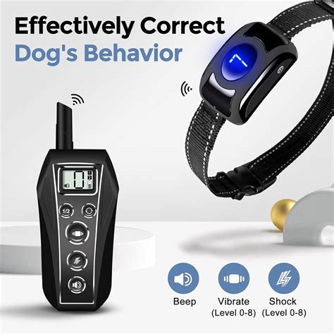 Dog Shock Collar,Dog Training Collar with Remote 2000FT,Shock Collar ...