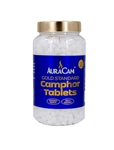 AuraCam Gold Standard Camphor Tablets for Puja, Meditation ...