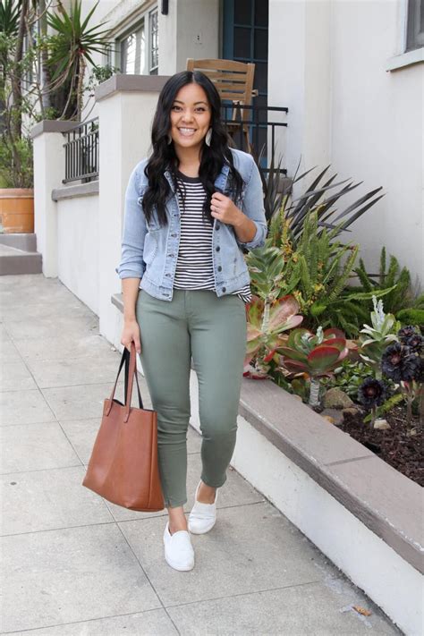 Three Olive Green Pants Outfits - Dressed Up and Down for Work and ...