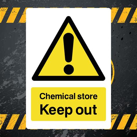 Chemical Store Keep‑Out Sign – HSE & ISO Compliant
