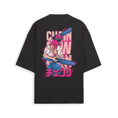 Denji & Makima Oversized T-shirt - Chainsaw Man | Weebshop Anime ...