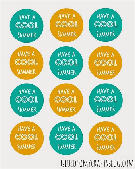 Printable Summer Name Tags