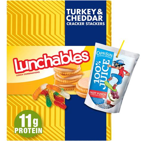 Buy Lunchables Turkey & Reduced Fat Cheddar Cheese Cracker Stackers ...