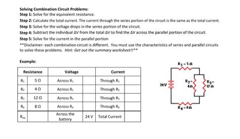 Image result for Combination Circuit Practice Problems