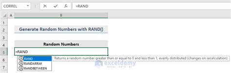 Image result for Random Number Generator Excel Tool