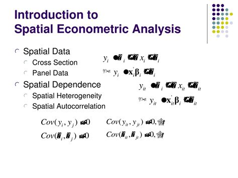 Introduction To Spatial Econometrics