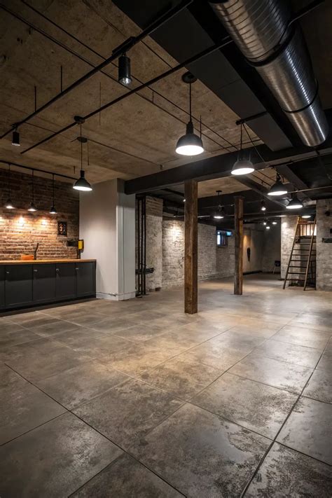 19+ Stylish Flooring Ideas for Your Basement in 2025 | Concrete ...