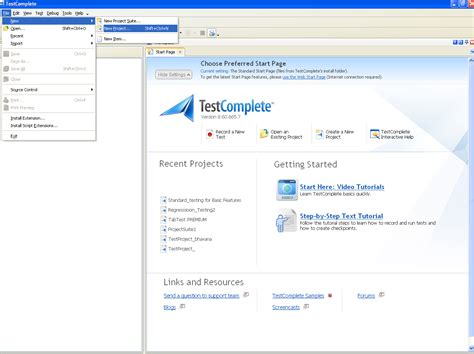 TestComplete Tutorial 的图像结果