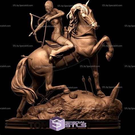 Lara Croft on Horse | SpecialSTL