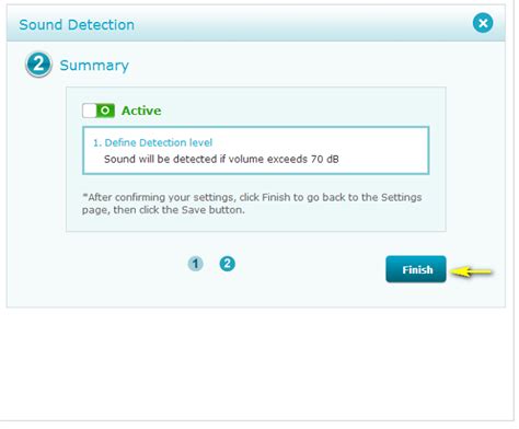 How do I configure Sound Detection on my mydlink Baby Camera using the ...