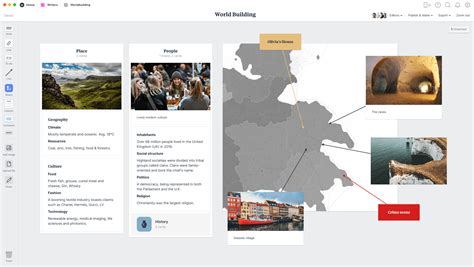 Free World Building Template & Example - Milanote