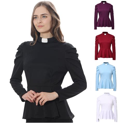 GRACEART clergy shirts for women and minister shirt for women clergy ...