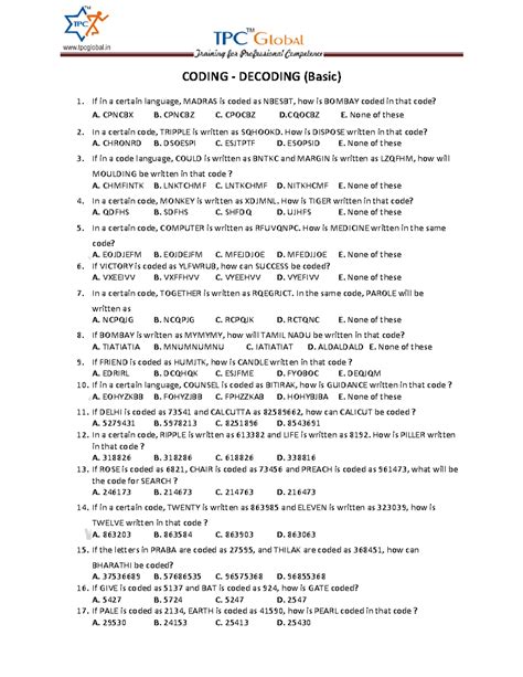 Image result for Coding/Decoding Basics