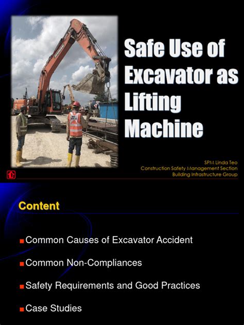 Safe Use of Excavator As Lifting Machine | PDF