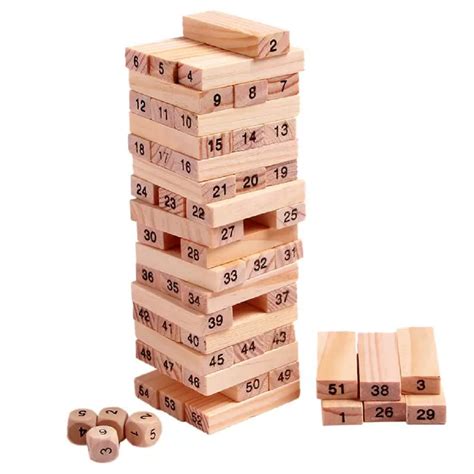 Buy VAGHASIYA SALES® Colour Wooden Blocks Board Game for Kids and ...