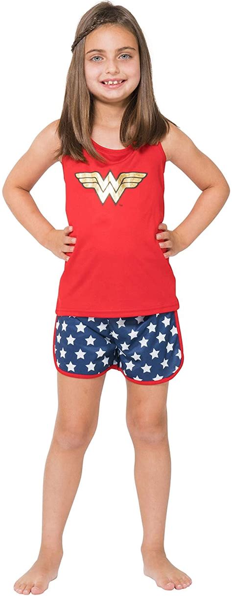 Buy DC Comics Girls Wonder Woman Red Shorty Pajamas Online at Lowest ...