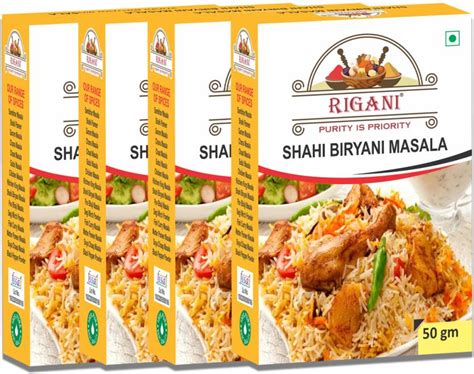 RIGANI Shahi Biryani Masala Pack of 4 Price in India - Buy RIGANI Shahi ...