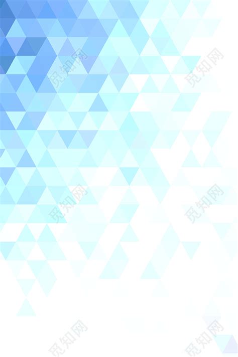 蓝白简约几何图形三角形背景图免费下载 - 觅知网