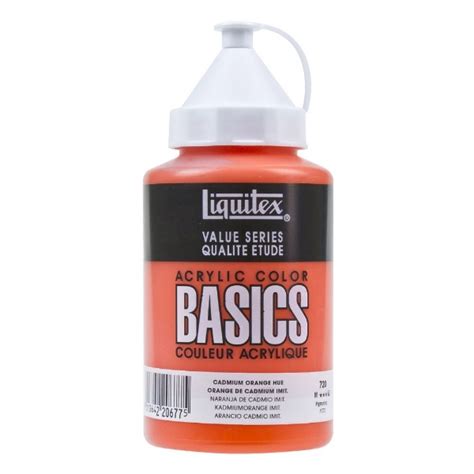 htconline.in| Liquitex Basics Acrylic Cadmium Orange Hue - 400ml (720)