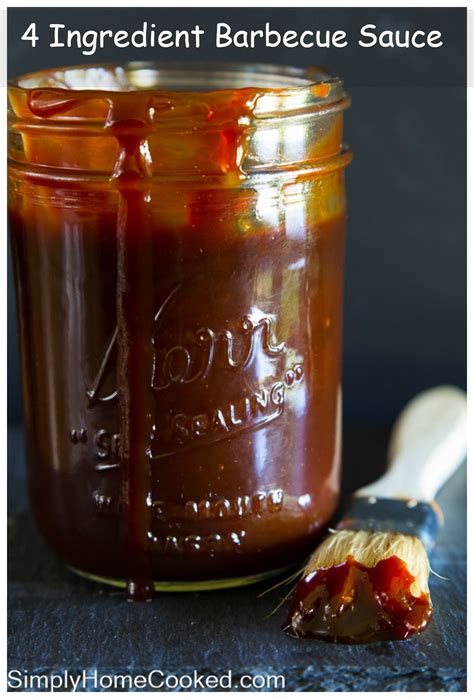 Easy 4 Ingredient Homemade BBQ Sauce
