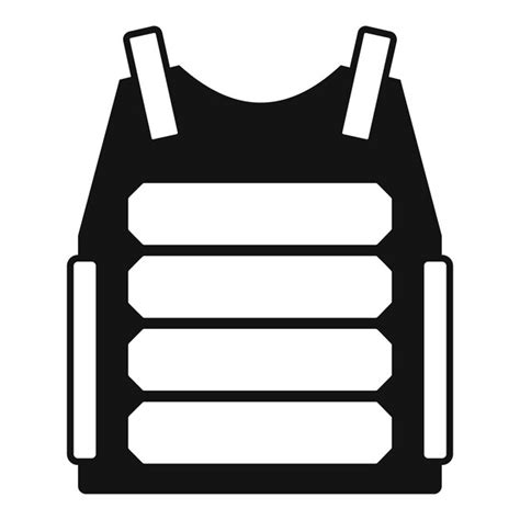 Black bulletproof vest providing protection from gunfire | Premium Vector