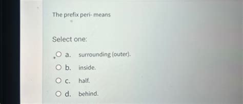 Prefix Meaning Of Peri